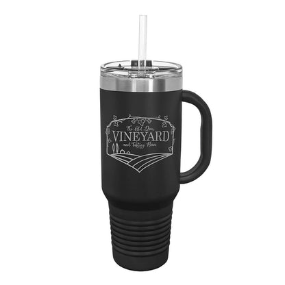 Engraved 40oz Travel Mug with Handle