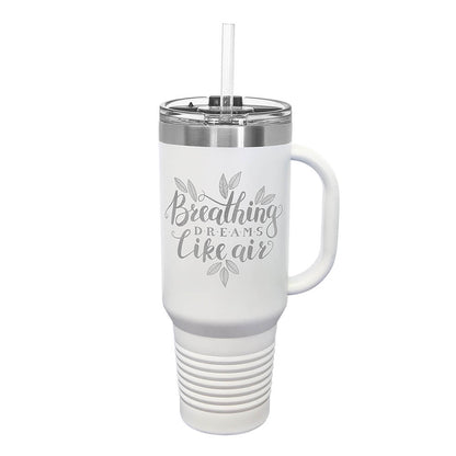 Engraved 40oz Travel Mug with Handle